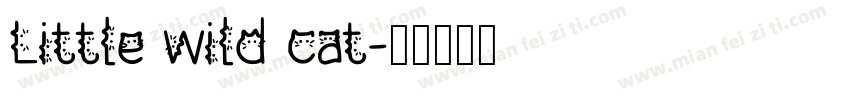 Little wild cat字体转换